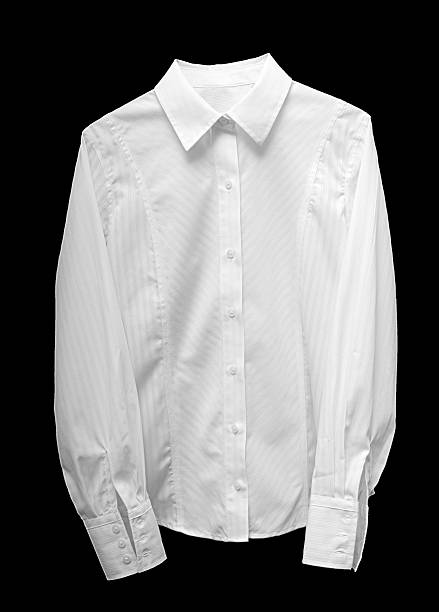 blue shirt with long sleeves isolated on white background