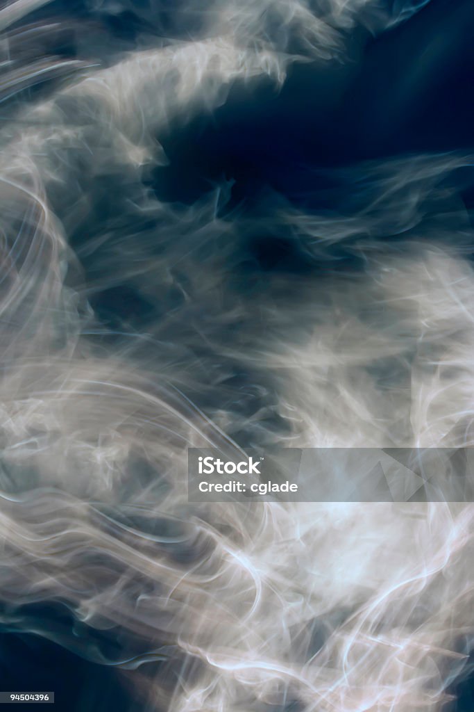 Fumo e chamas azuis - Royalty-free Abstrato Foto de stock