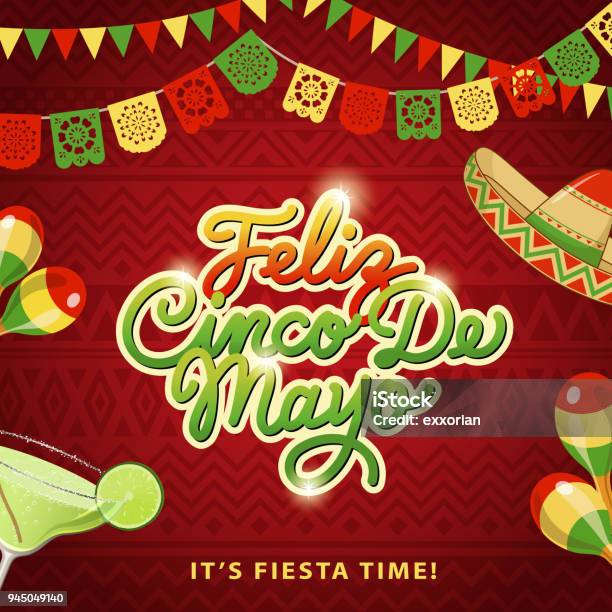 Cinco De Mayo Fiesta Stock Illustration - Download Image Now - Cinco de Mayo, Mexico, Mexican Culture