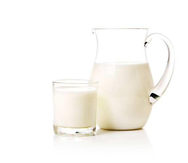 istock Milk jug and glass 94505094