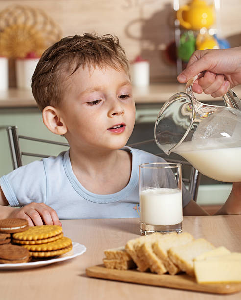 istock Breakfast of child 94505540