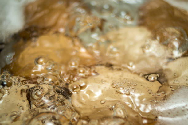 Boiling eggs in water