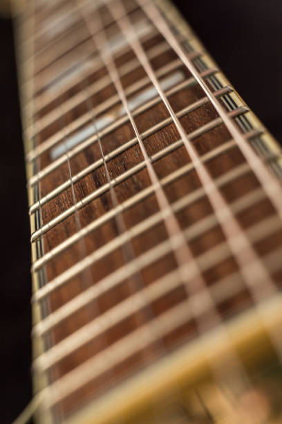 istock Close up on an guitar neck 945064936