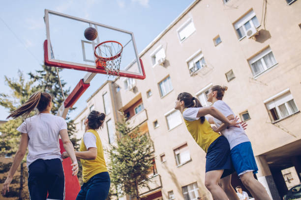 istock Young female basketball players 945068948