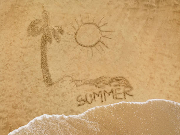 istock Aerial view of summer drawing 945069604