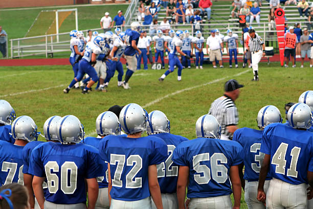 High School fútbol cuatro - foto de stock