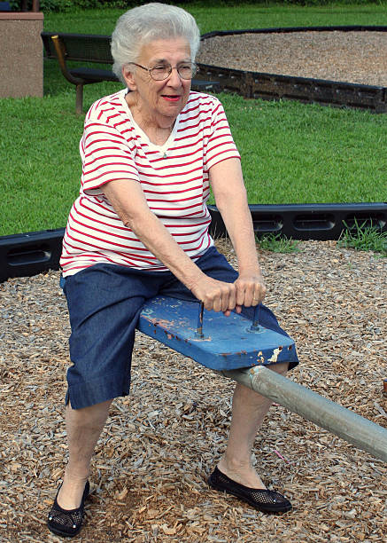 Abuela de 6.lifting 3 - foto de stock