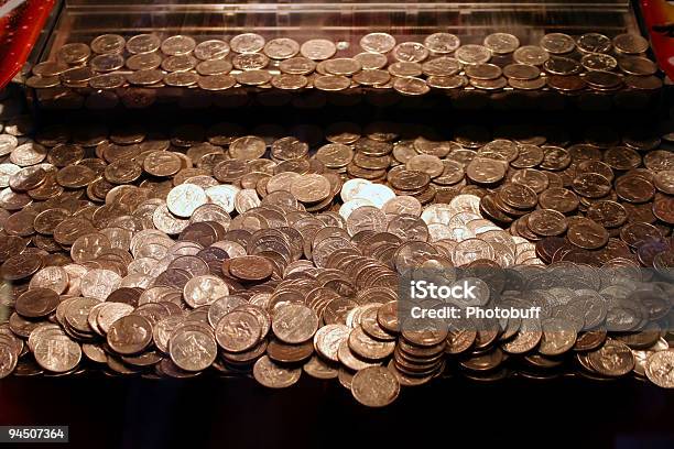 Quarters Game Stock Photo - Download Image Now - Arcade, Coin, Leisure Games