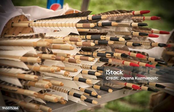 Retro Arrows Stock Photo - Download Image Now - Old, The Past, Arrow - Bow and Arrow