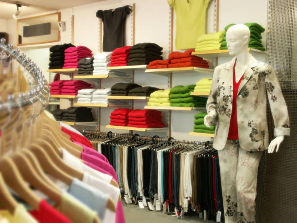 istock Clothing sales point women 94508841