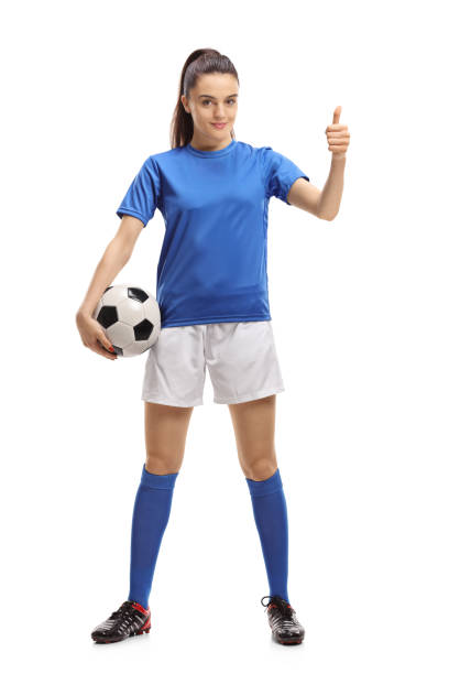 istock Female soccer player making a thumb up sign 945089724