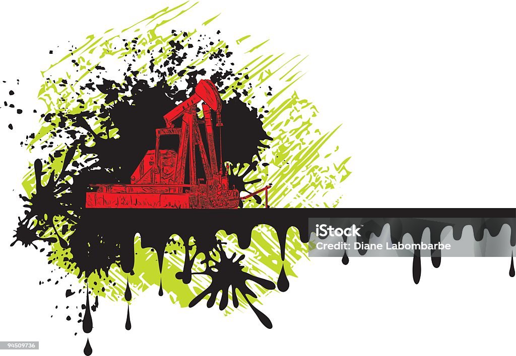 Grunge bomba Jack frontera - arte vectorial de Petróleo libre de derechos