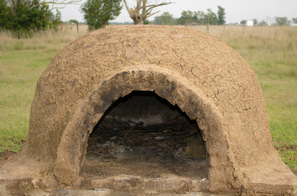 Clay Oven Traditional oven made of clay and bricks. adobe oven stock pictures, royalty-free photos & images