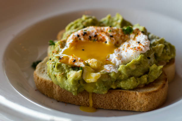 avocado toast with poached egg