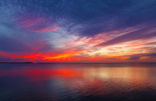 istock Sunset off South Padre Island looking toward the Mainland 945133088