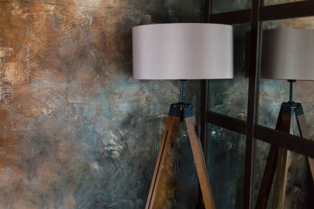 istock Corner of a modern drawing room with a lamp 945139376