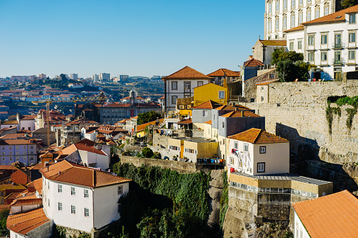 Houses in old town of Porto, Portugal
