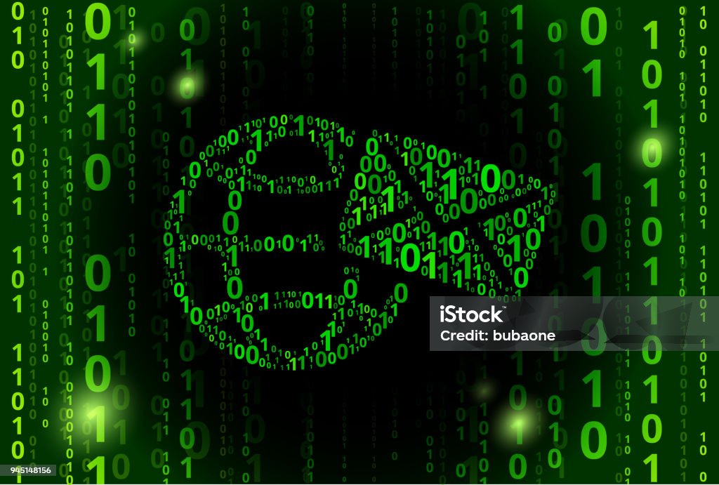 Globe Envelope Binary Code Vector Pattern Background Stock Illustration ...