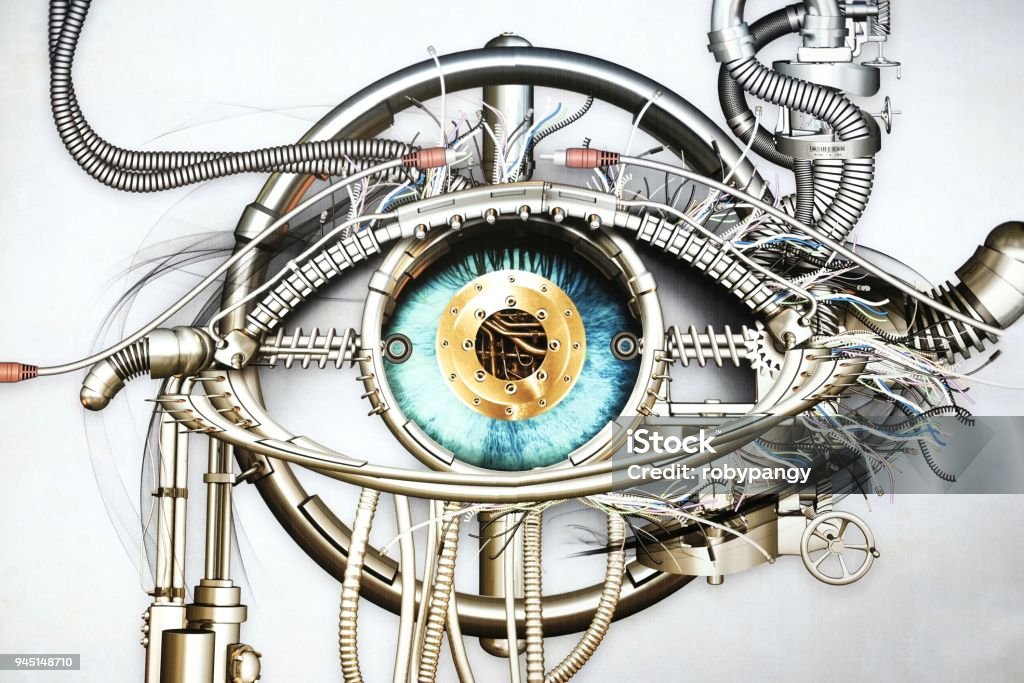 representation of bionic eye Eye Stock Photo