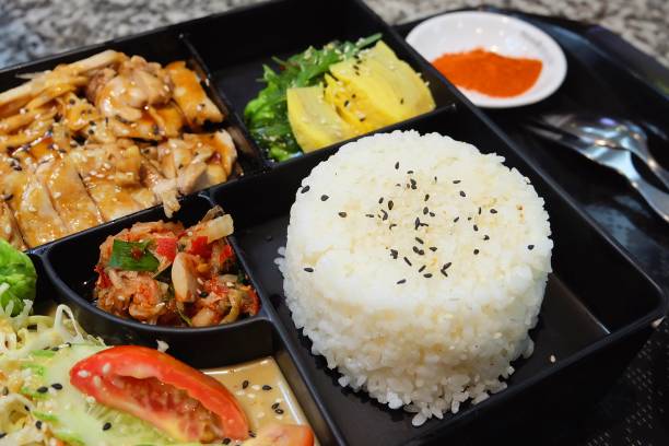 istock Delicious Japanese Bento Box with Teriyaki Chicken 945152644