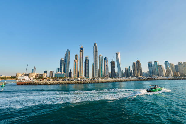 istock dubai marina view from the water 945165294