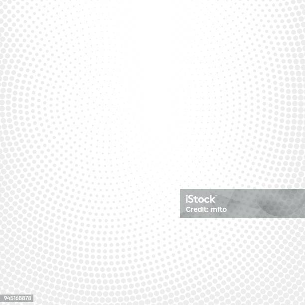 White Halftone Spotted Background Stock Illustration - Download Image Now - Backgrounds, White Color, Sparse