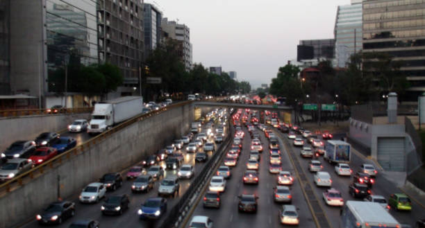 istock Evening Rush Hour Traffic Jam View In Mexico City Mexico 945169274