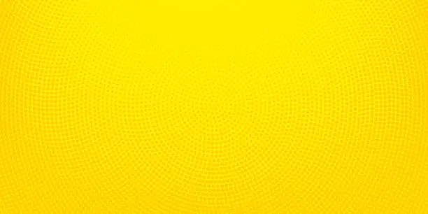 Vector illustration of Yellow halftone spotted background