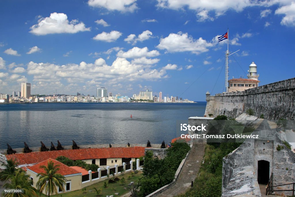View of Havana View of Havana, from Fortaleza de San Carlos de la Cabaña, Cuba Architecture Stock Photo