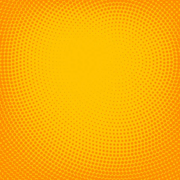 Vector illustration of Vibrant halftone spotted background