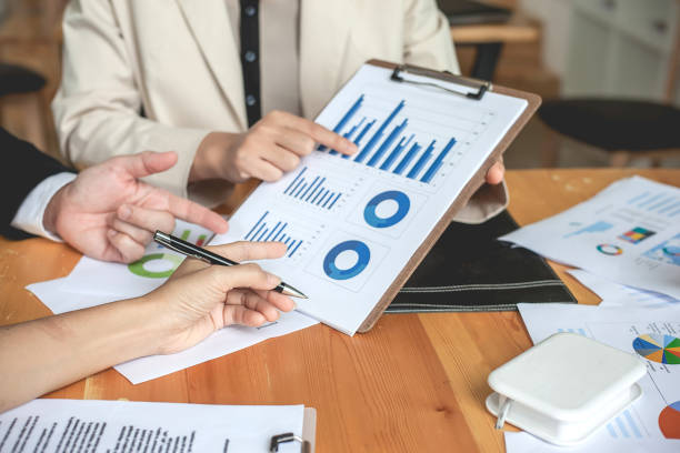 istock Business people meeting. working with new startup project. Idea presentation, analyze plans. 945176360