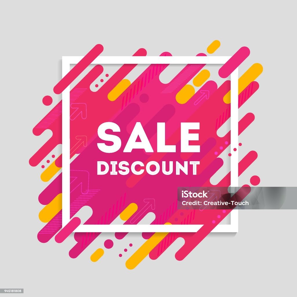 Sale Banner Pop Art stock vector