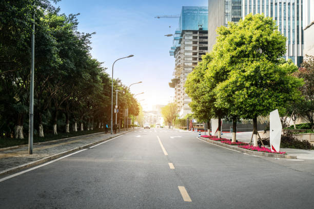 istock Highway and city modern architecture in guangzhou,china 945182172