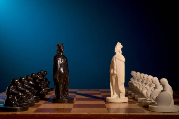 istock Chess photographed on a chessboard 945192744