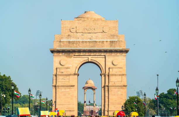 istock The India Gate, a war memorial in New Delhi, India 945200576
