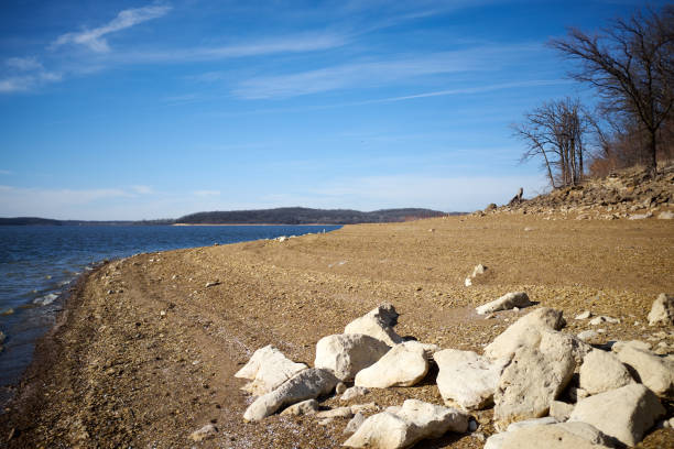 istock Shoreline of Lake Perry Kansas in evening light 945208452
