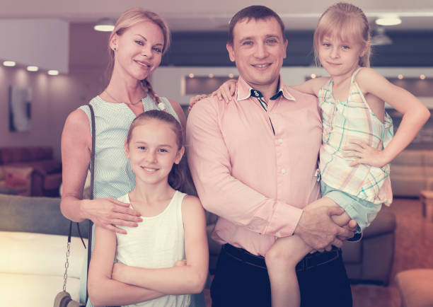 istock Family which is choosing new sofa 945213162