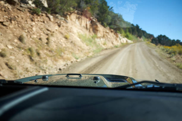 istock Off road driving in a jeep in Flat Tops 945213854
