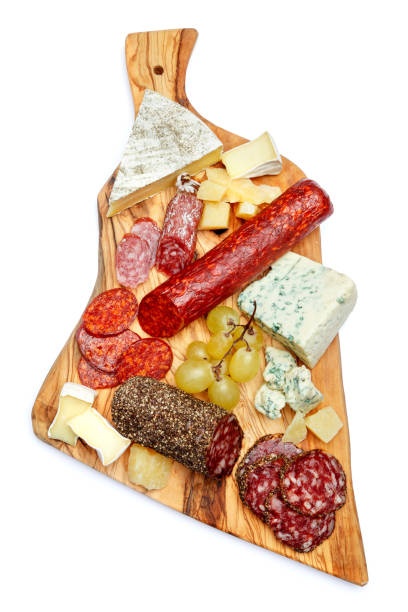 istock Cold meat cheese plate with salami sausage and cheese 945217216