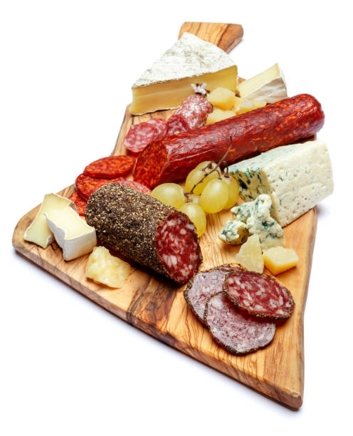 istock Cold meat cheese plate with salami sausage and cheese 945217316