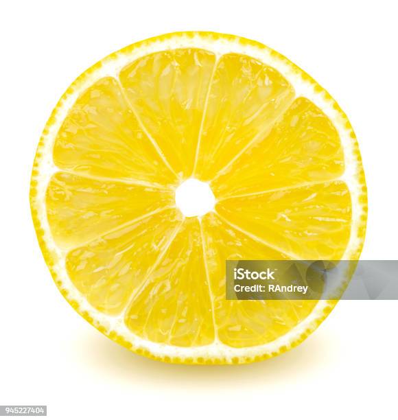 Isolated Lemon Stock Photo - Download Image Now - Lemon - Fruit, Slice of Food, Fruit