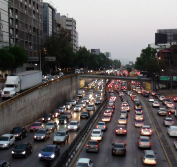 istock Evening Rush Hour Traffic Jam View In Mexico City. Mexico 945229750