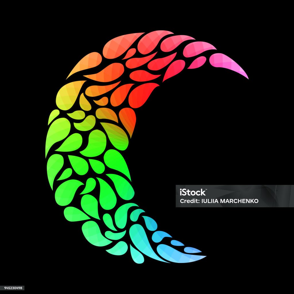 Hình Bóng Của Một Mặt Trăng Trong Một Phong Cách Hình Xăm Màu Cầu ...