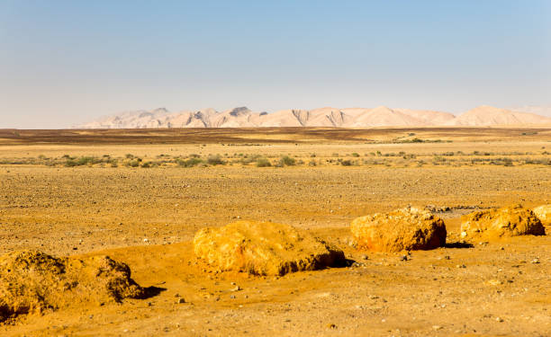istock Desert mountain range cliffs landscape view, Israel nature. 945236528