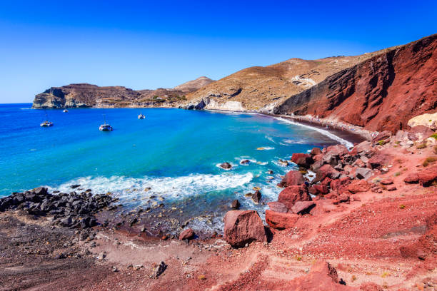 istock Santorini, Greece - Red Beach 945240602