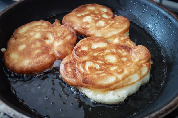 istock Homemade pancakes with apple 945244050