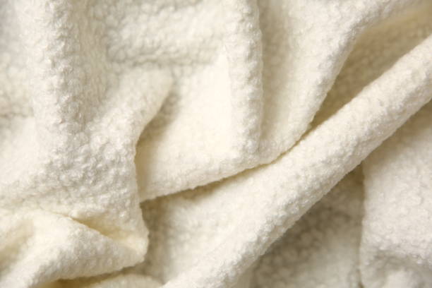istock Cotton blanket with an interesting texture and crumpled irregularly in a rather artistic way. 945251506