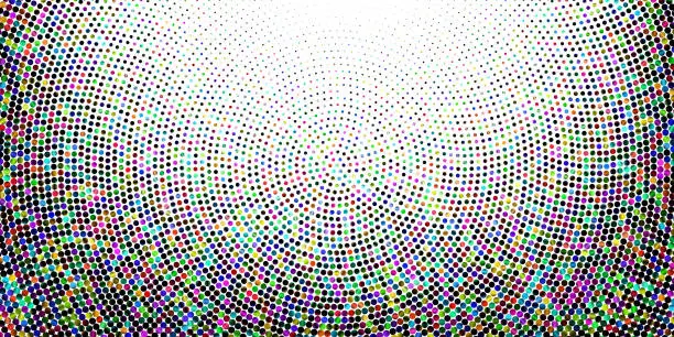 Vector illustration of Halftone glitter dots background