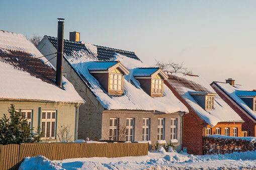 traditional buildings in Danish town