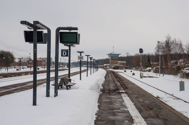 istock winter day at Nykoebing F train station 945260390